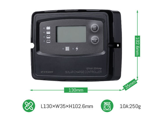 20A 12V 24V умный PWM цифровой контроллер солнечной зарядки для солнечных панелей LiFePO4 батарея