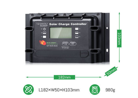 12V 24V 60A тяжелый цифровой регулятор солнечной системы с максимальной солнечной мощностью 2280W