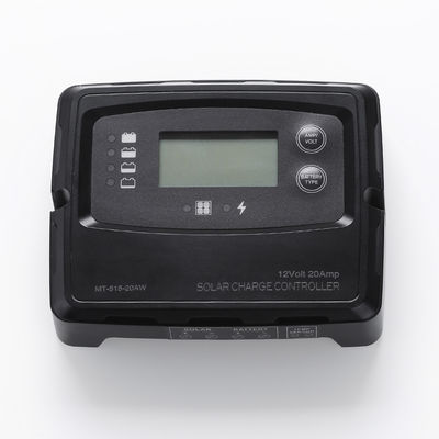 Черный ЖК-диодный цифровой контроллер солнечной зарядки IP67 Макс.