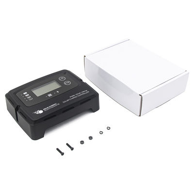 Чёрный цифровой контроллер солнечной зарядки 15А Умный солнечный регулятор для литиевой батареи