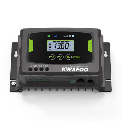 20a mppt солнечный контроллер зарядки 12в 24в для батареи lifepo4