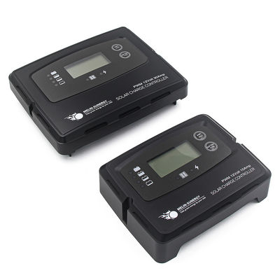 Хорошая цена Чёрный цифровой контроллер солнечной зарядки 15A с LCD+LED дисплеем и 50V максимальным входным напряжением для систем 12V 24V онлайн