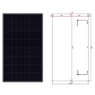 Хорошая цена 12V 100W Ультратонкая полугибкая монокристаллическая солнечная панель с покрытием ETFE онлайн