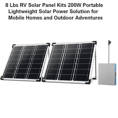 Хорошая цена 8 Lbs RV Solar Panel Kits 200W Portable Lightweight Solar Power Solution for Mobile Homes and Outdoor Adventures онлайн